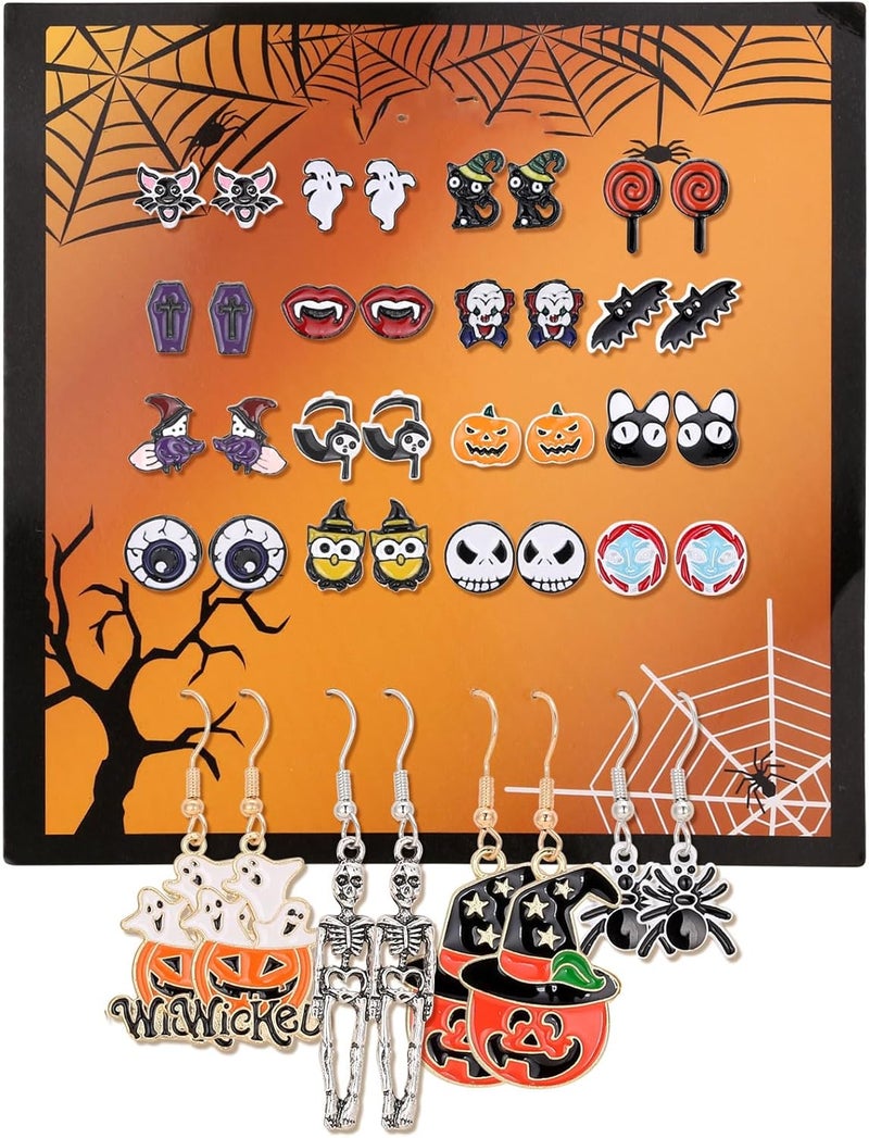 AOROCO Store 20 Pairs Hypoallergenic Stud Earrings Set for Girls Jewelry Gifts for Girls Kids Women - Image 2